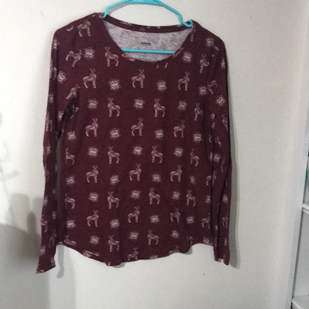 Red deer print Sonoma T-shirt size extra small